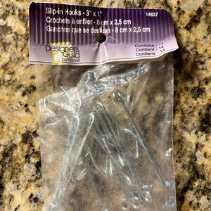 Designers Guild Silver Slip-in Hooks